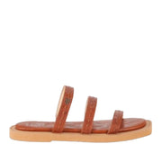 Sandales à brides Frye Faye pour femme, marron, taille M