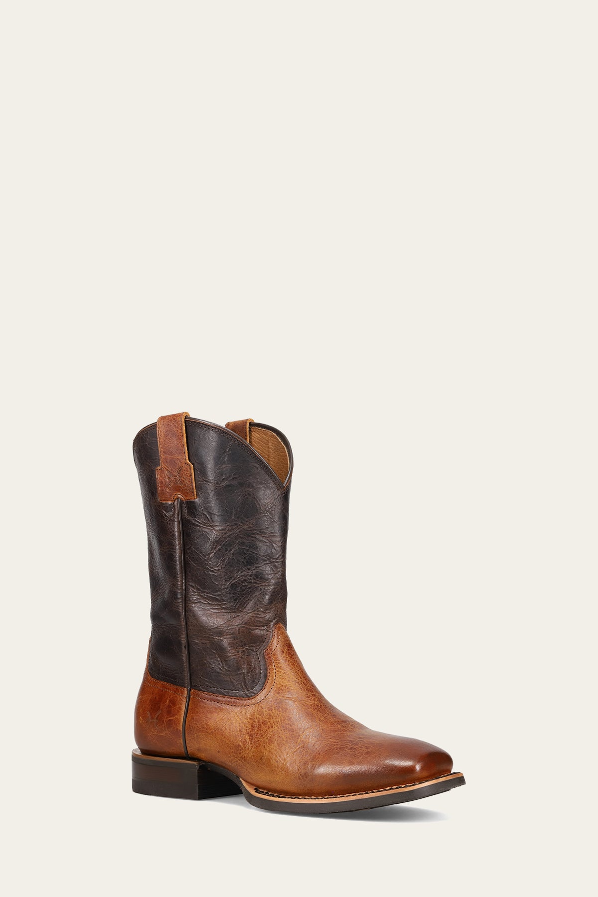 Frye Men's Hauser Roper M In Saddle/Dark Brown
