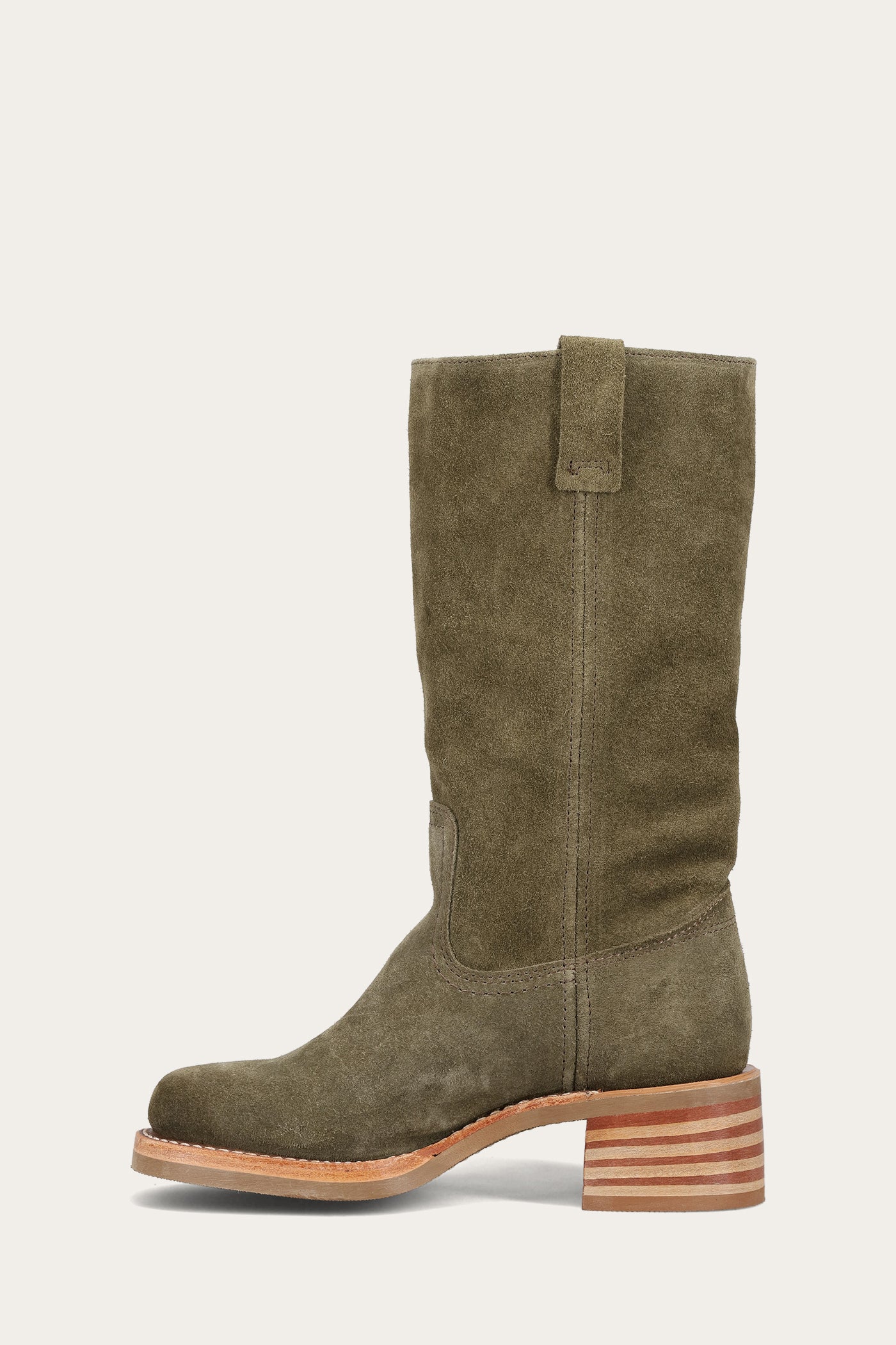 Frye Women's Campus 12R In Olive/Suede M