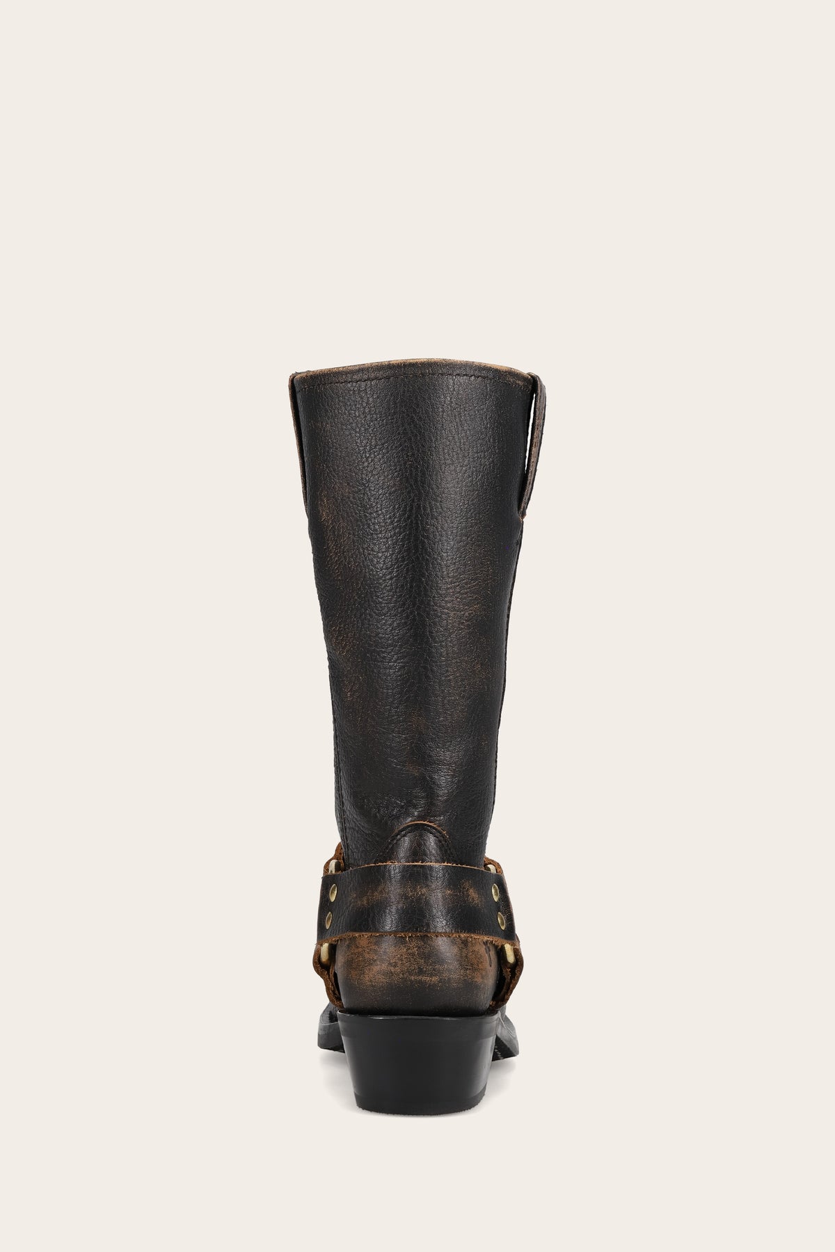 Frye Women's Harness 12R In Black/Tan M