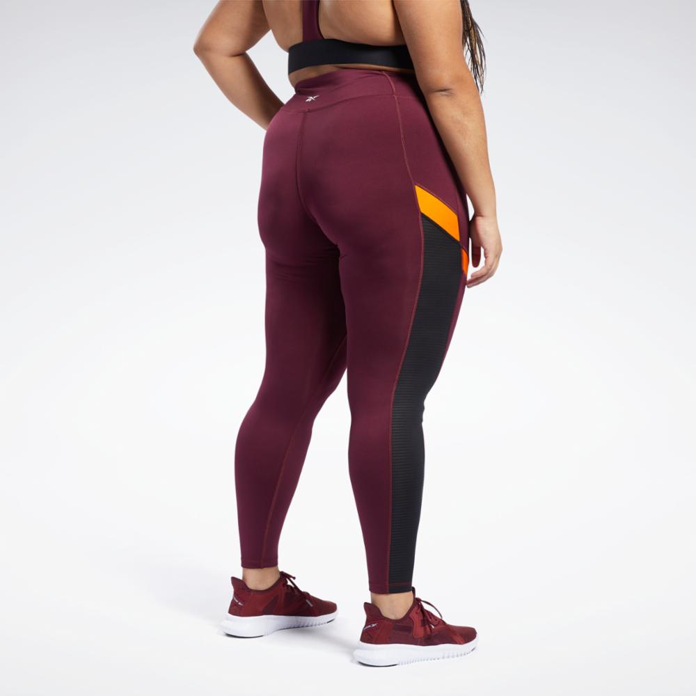 Reebok Apparel  Women's Wor Mesh Tight Reebok Training App Women Red Reg