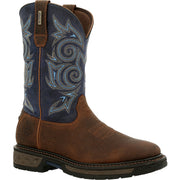 Georgia Men's Gb00435 Short Boot Carbo-Tec Lt In Brown/Navy W