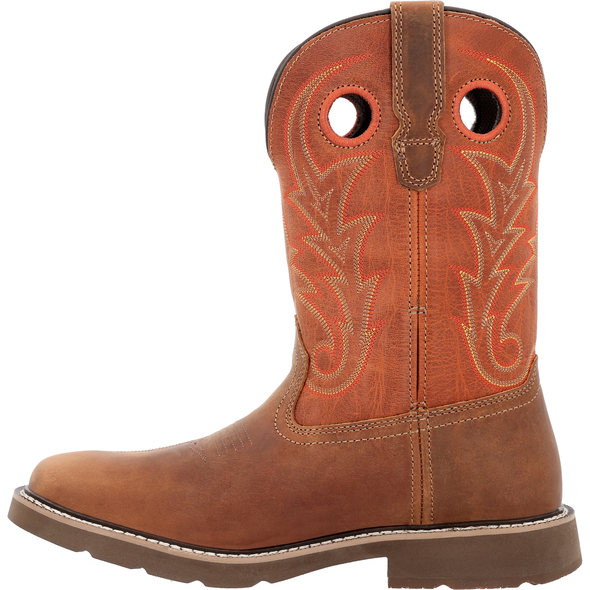 Georgia Men's Gb00693 Short Boot Core 37 Western In Brown/Rust M