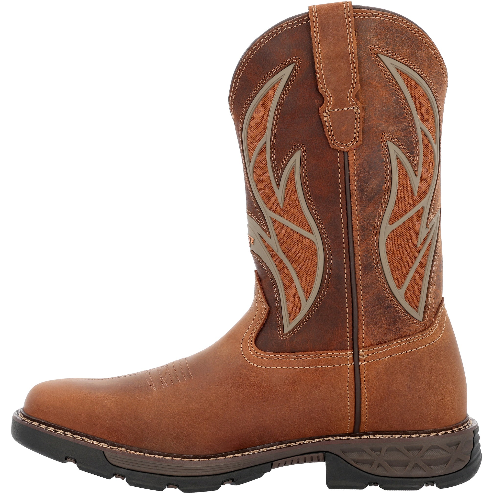 Georgia Men's Gb00702 Short Boot Carbo-Tec Flx In Brown/Brick W