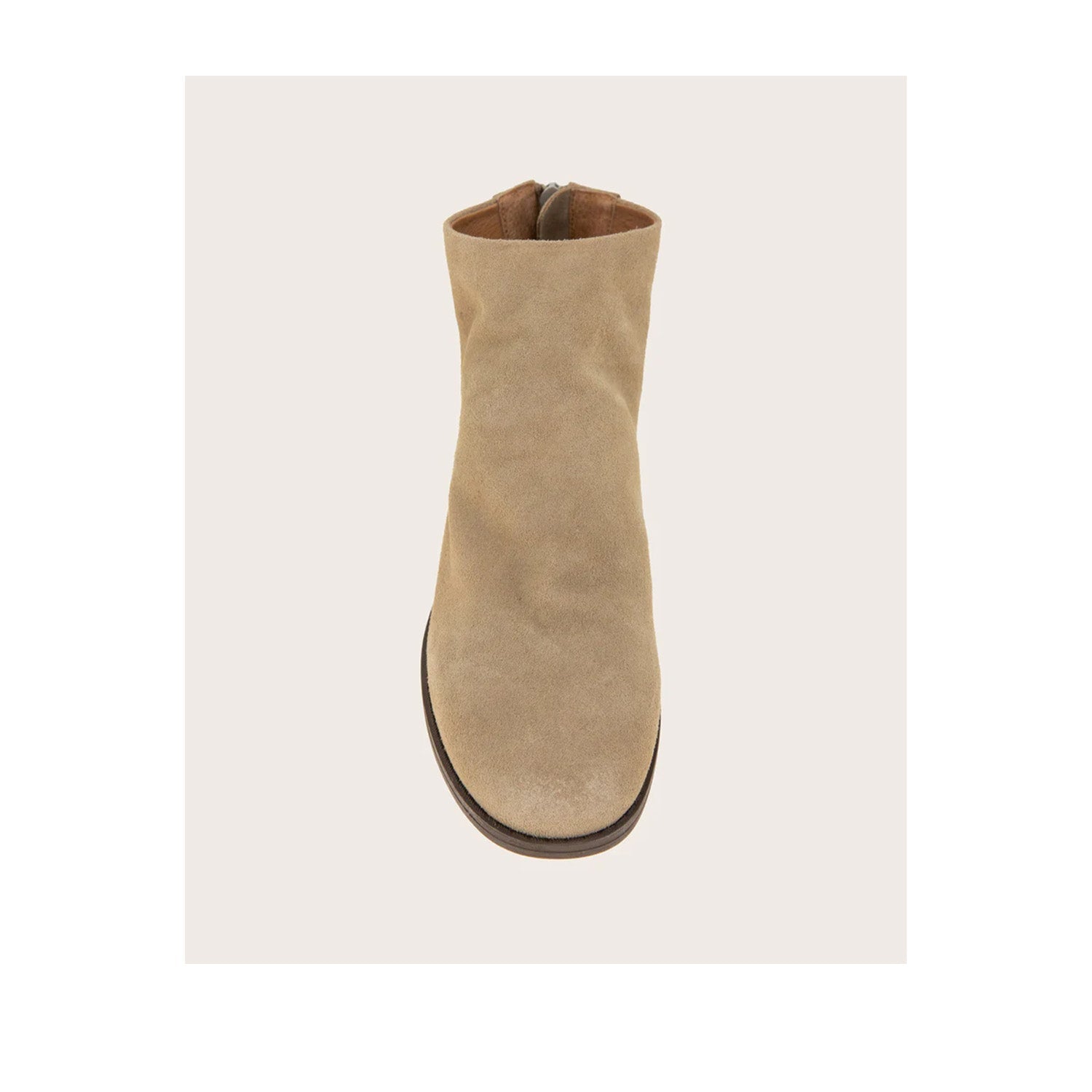 Gentle Souls Women's Emma Zip Bootie in Mushroom