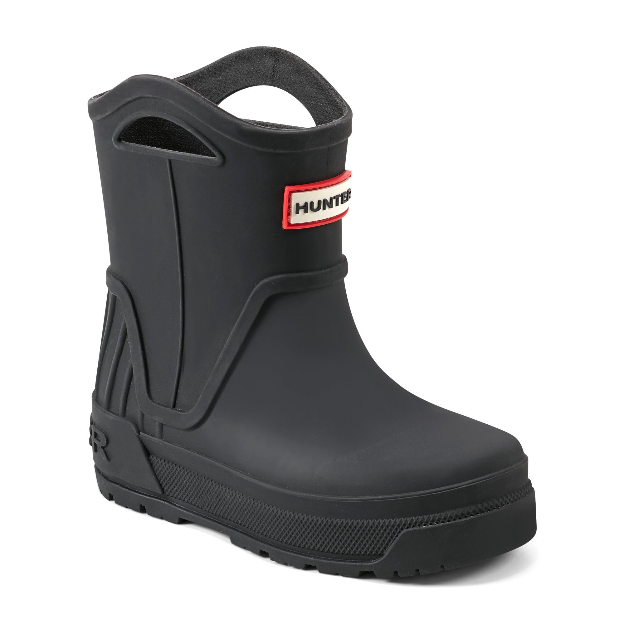 Hunter  Kids' Little  Georgey Bootie Black/Injected Matte Tpe (Wp) M