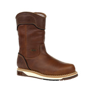 Georgia Men's Gb00369 Short Boot Amp Lt Wedge In Dark Brown W