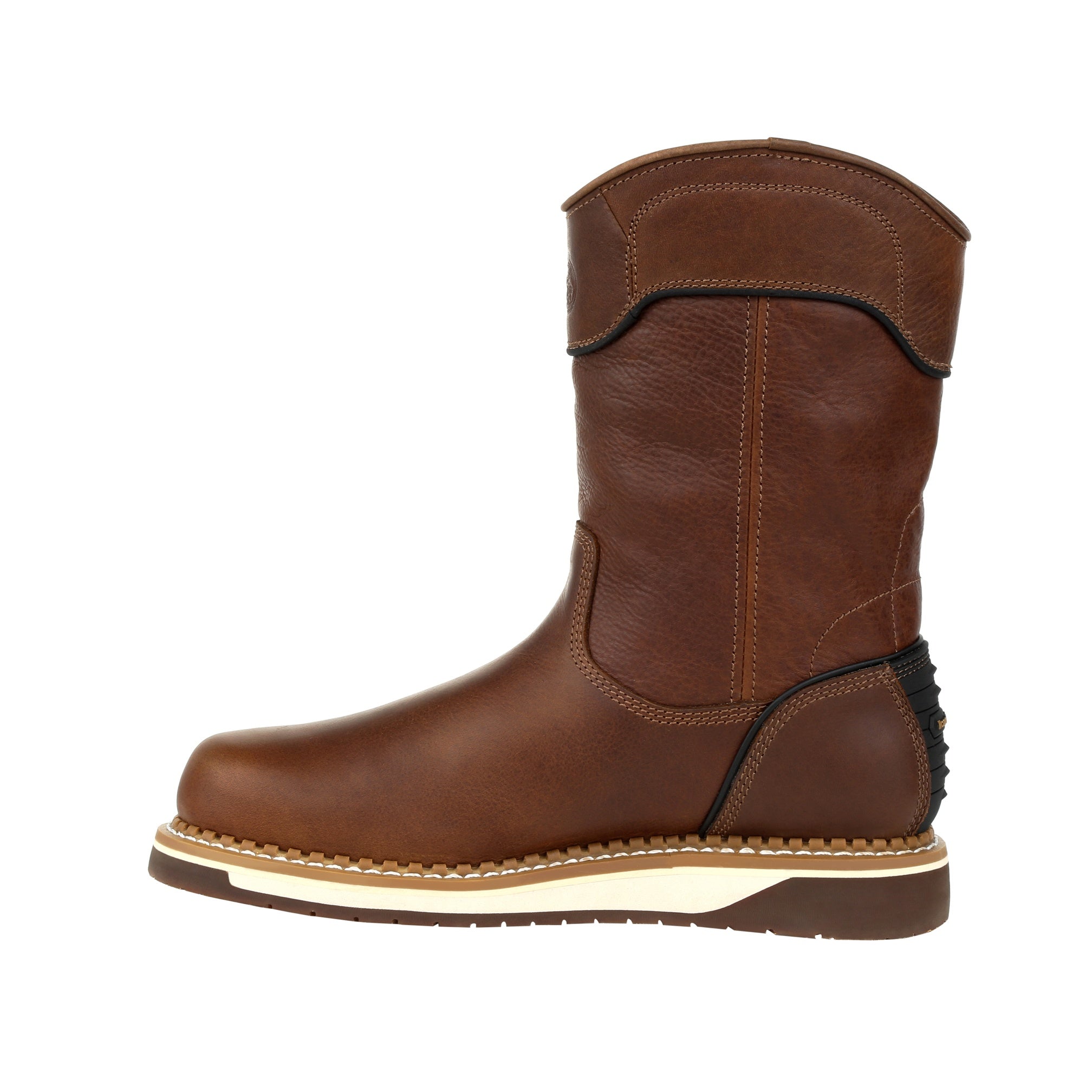 Georgia Men's Gb00369 Short Boot Amp Lt Wedge In Dark Brown W