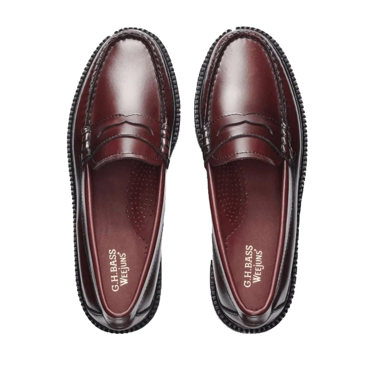 G.H. Bass Women's Whitney Super Lug Weejun in Wine