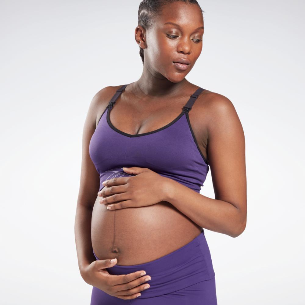 Reebok Apparel  Women's S Maternity Bra Reebok Training App Women Purple Reg