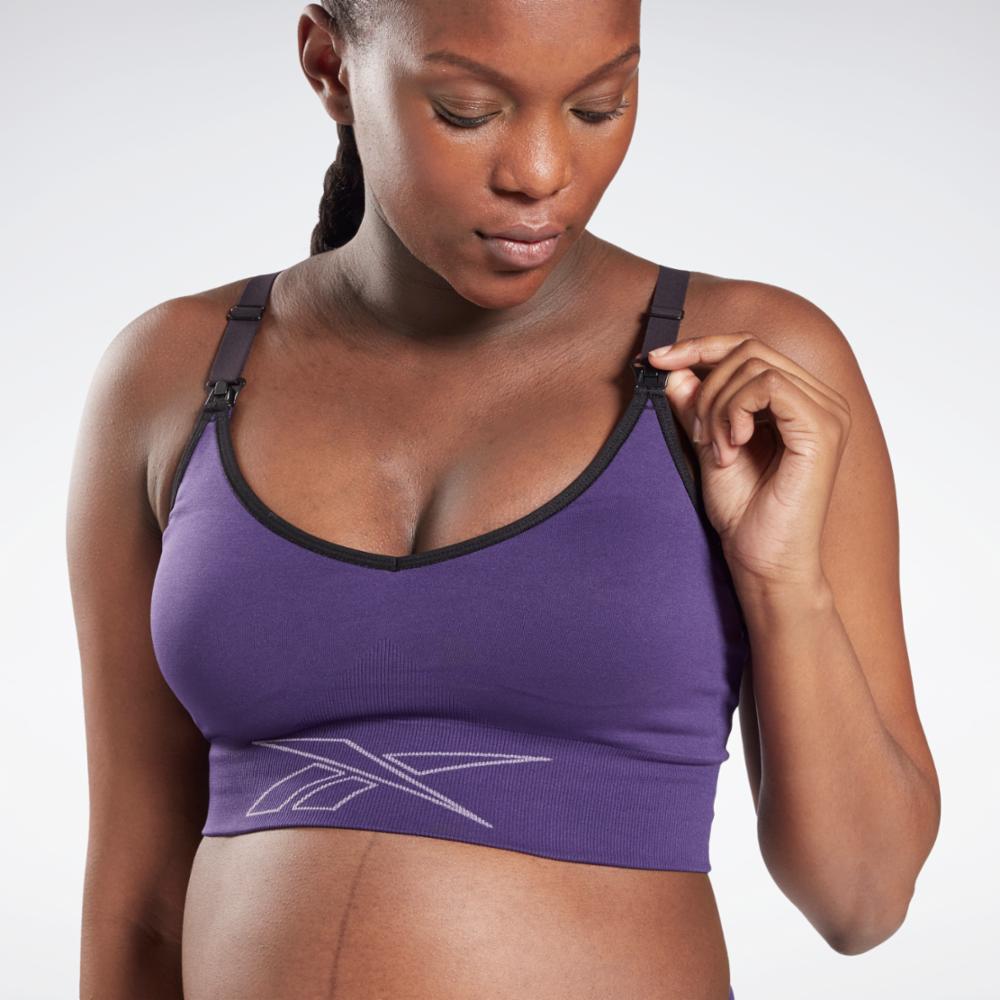 Reebok Apparel  Women's S Maternity Bra Reebok Training App Women Purple Reg