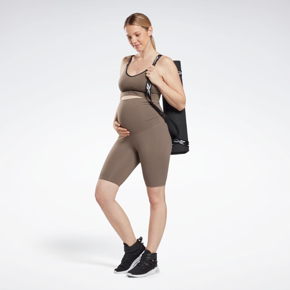 Reebok Apparel  Women's Sr Lux Maternity Sh Reebok Training App Women Brown Reg