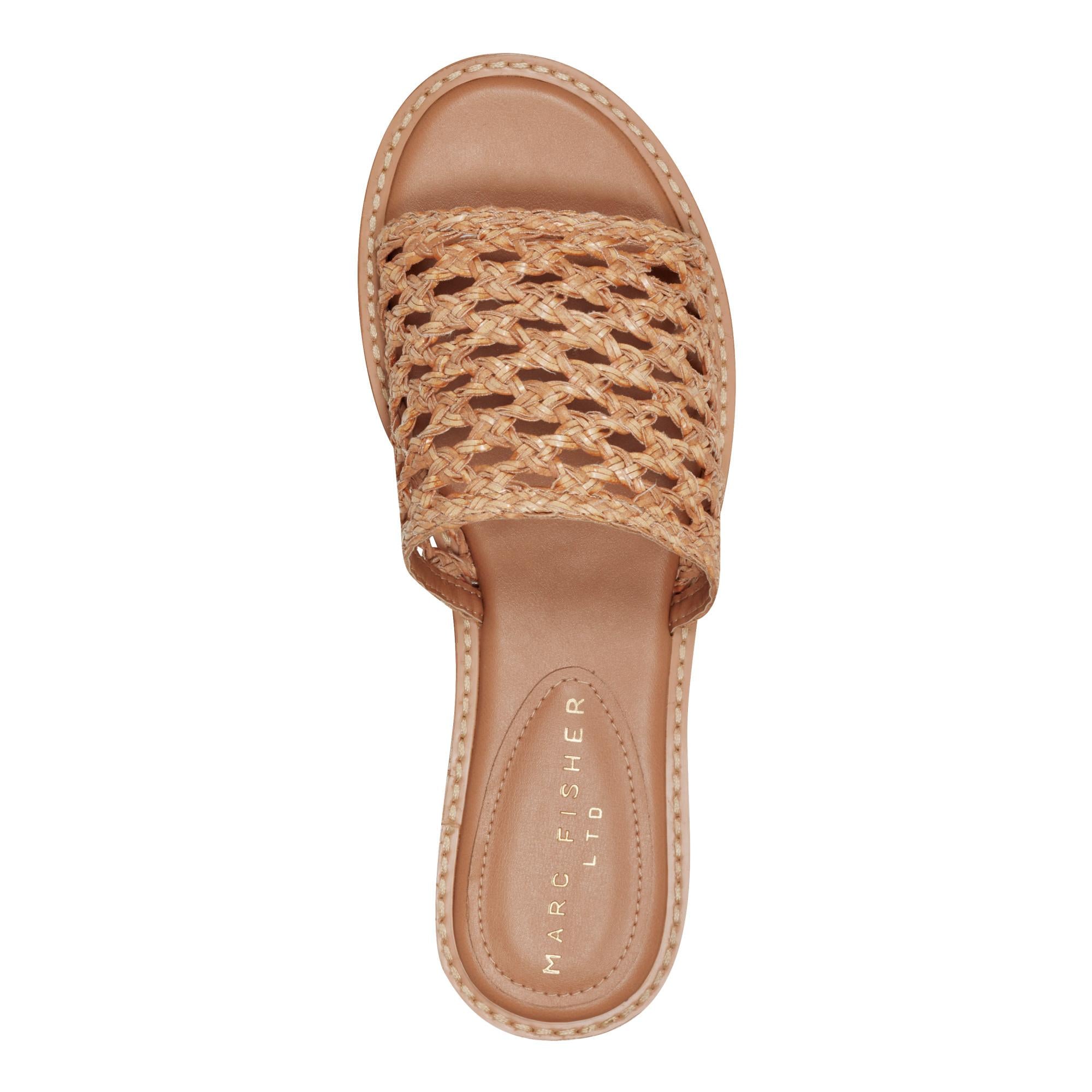 Marc Fisher Ltd Women's Glynne Luxe Honey/Dyeable Pu Woven Jy M