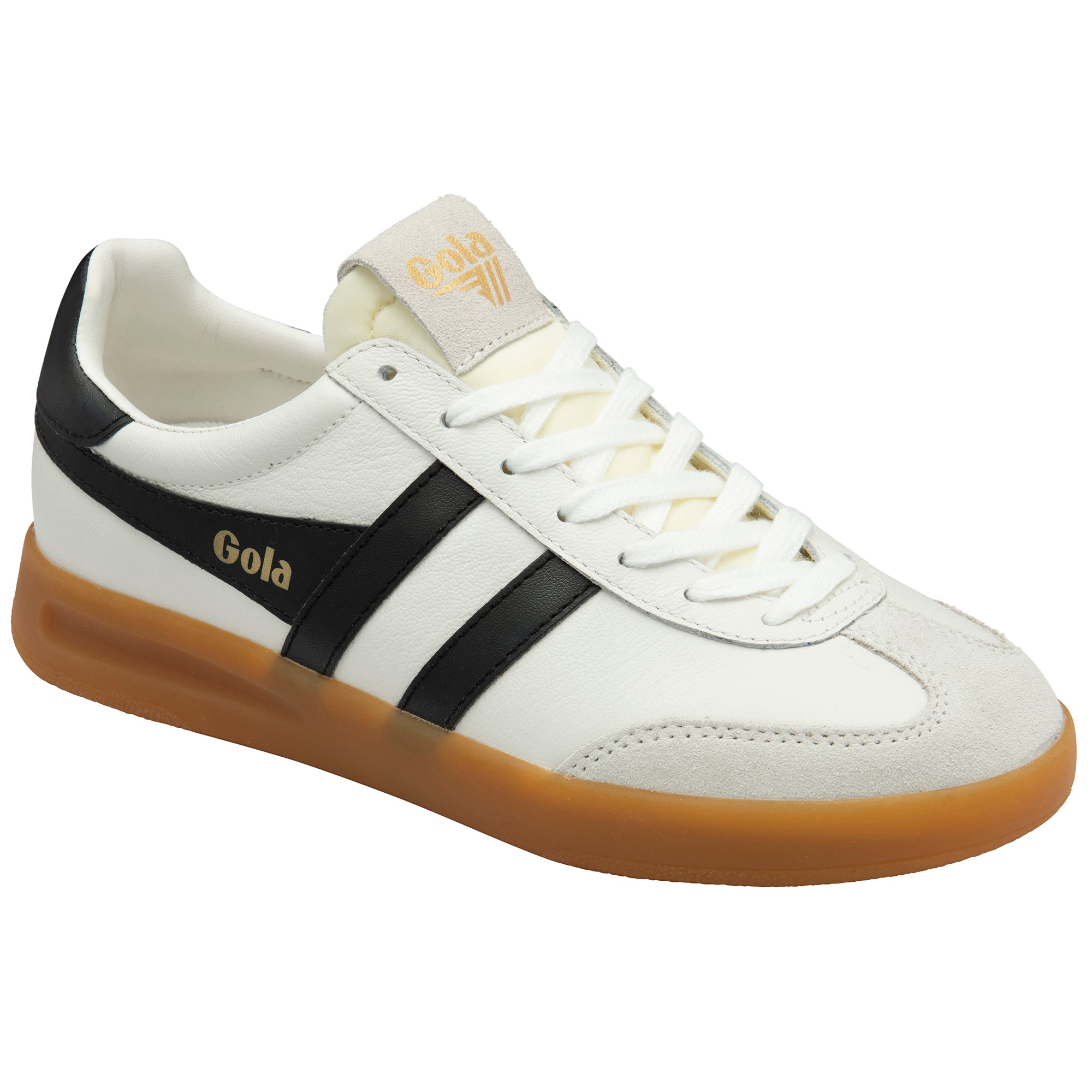 Gola Women's Cyclone Leather In White Black M