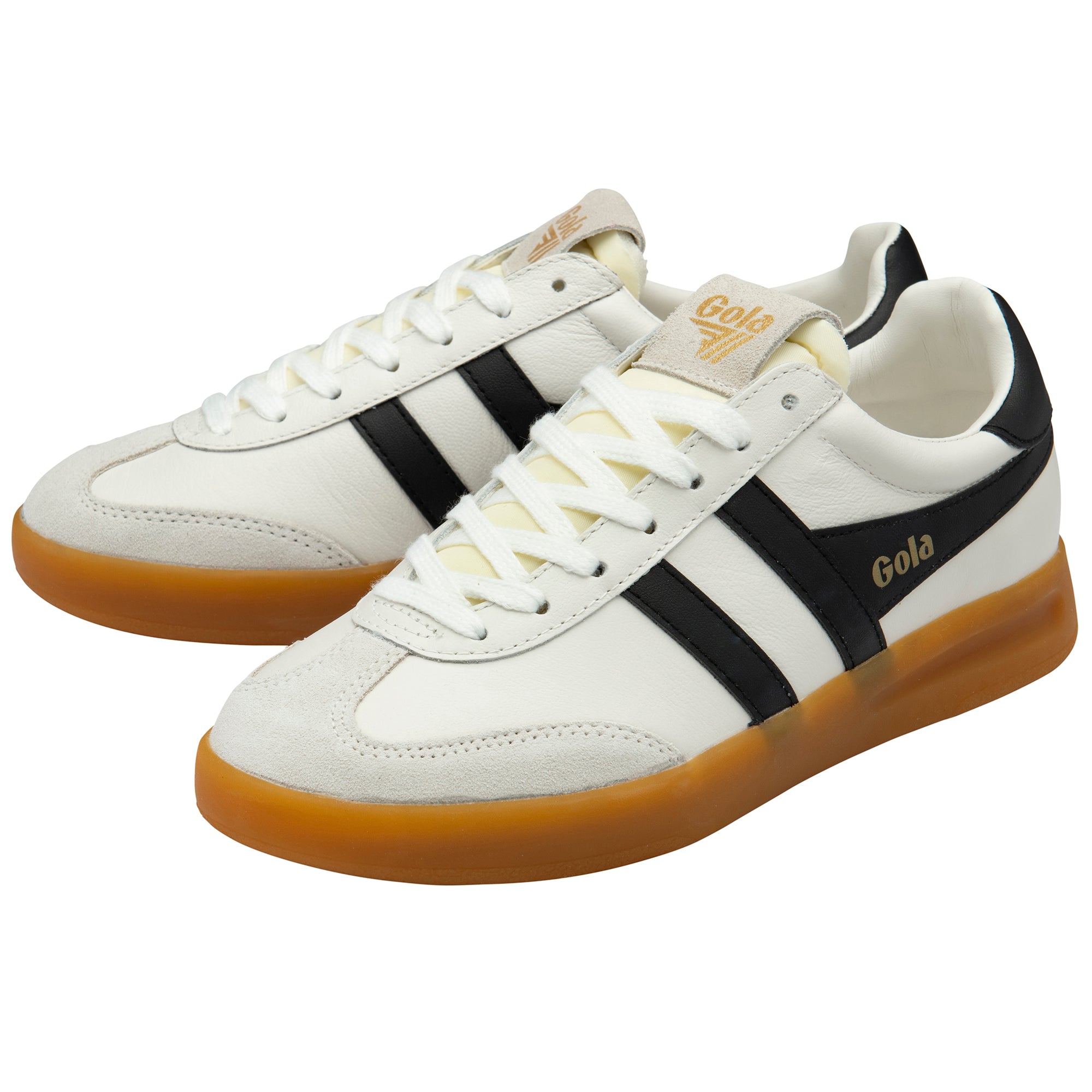 Gola Women's Cyclone Leather In White Black M