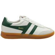 Gola Women's Cyclone Leather In White/Evergreen/Gum M