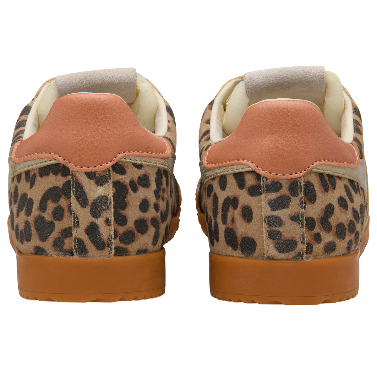 Gola Women's Elan Safari Trainer In Leopard/Mocha/Gold/Terracotta M