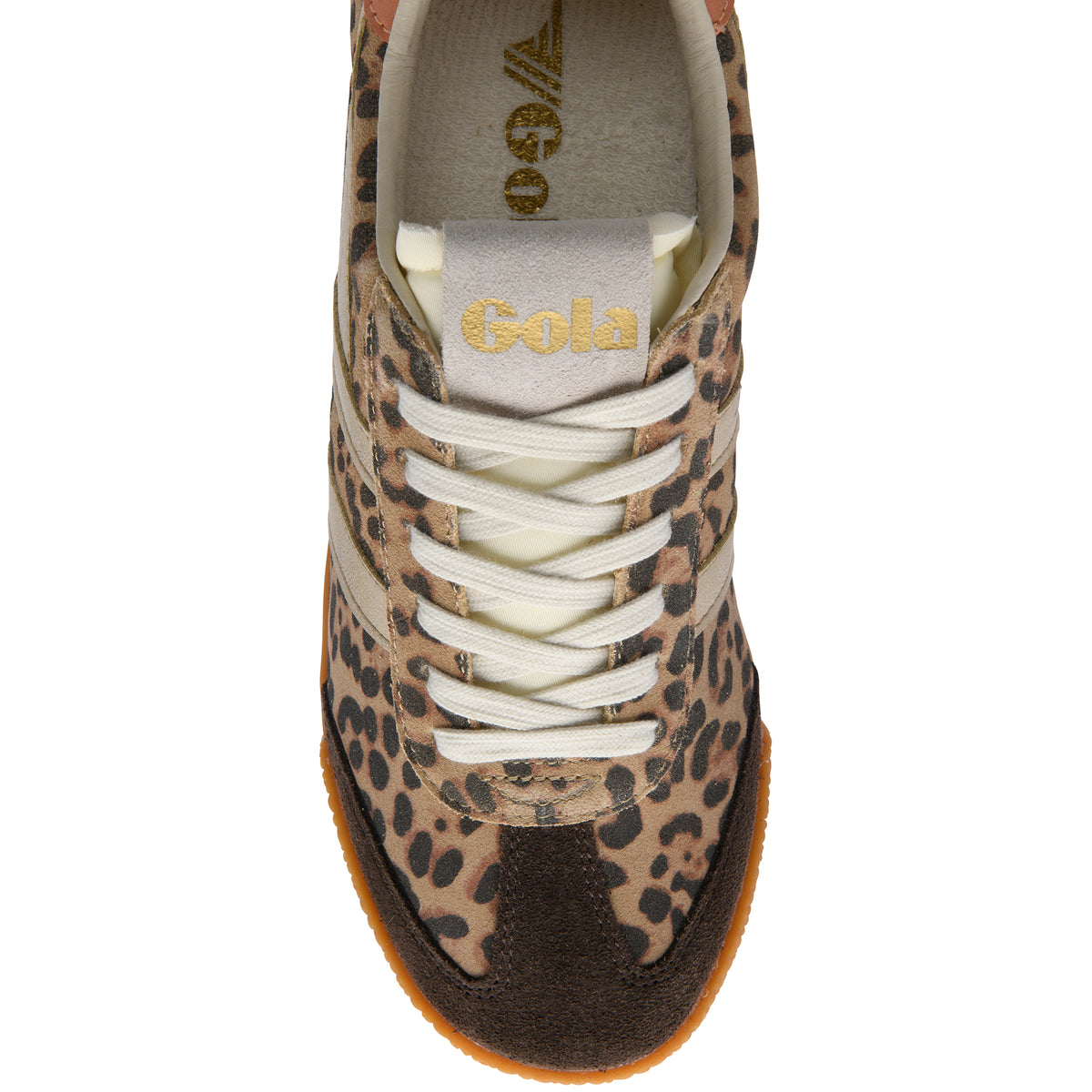 Gola Women's Elan Safari Trainer In Leopard/Mocha/Gold/Terracotta M
