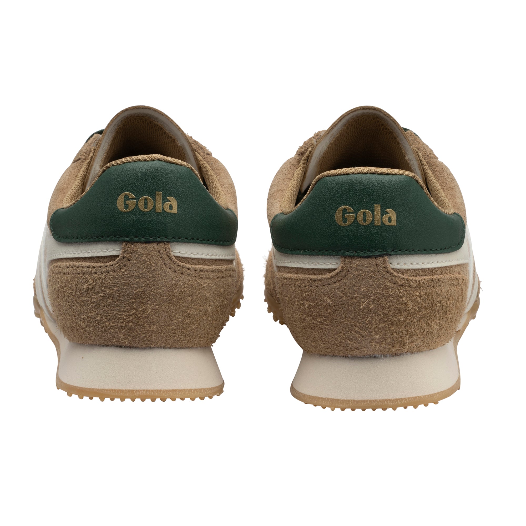 Gola Women's Sprinter Suede Trainer In Light Caramel/Off White M
