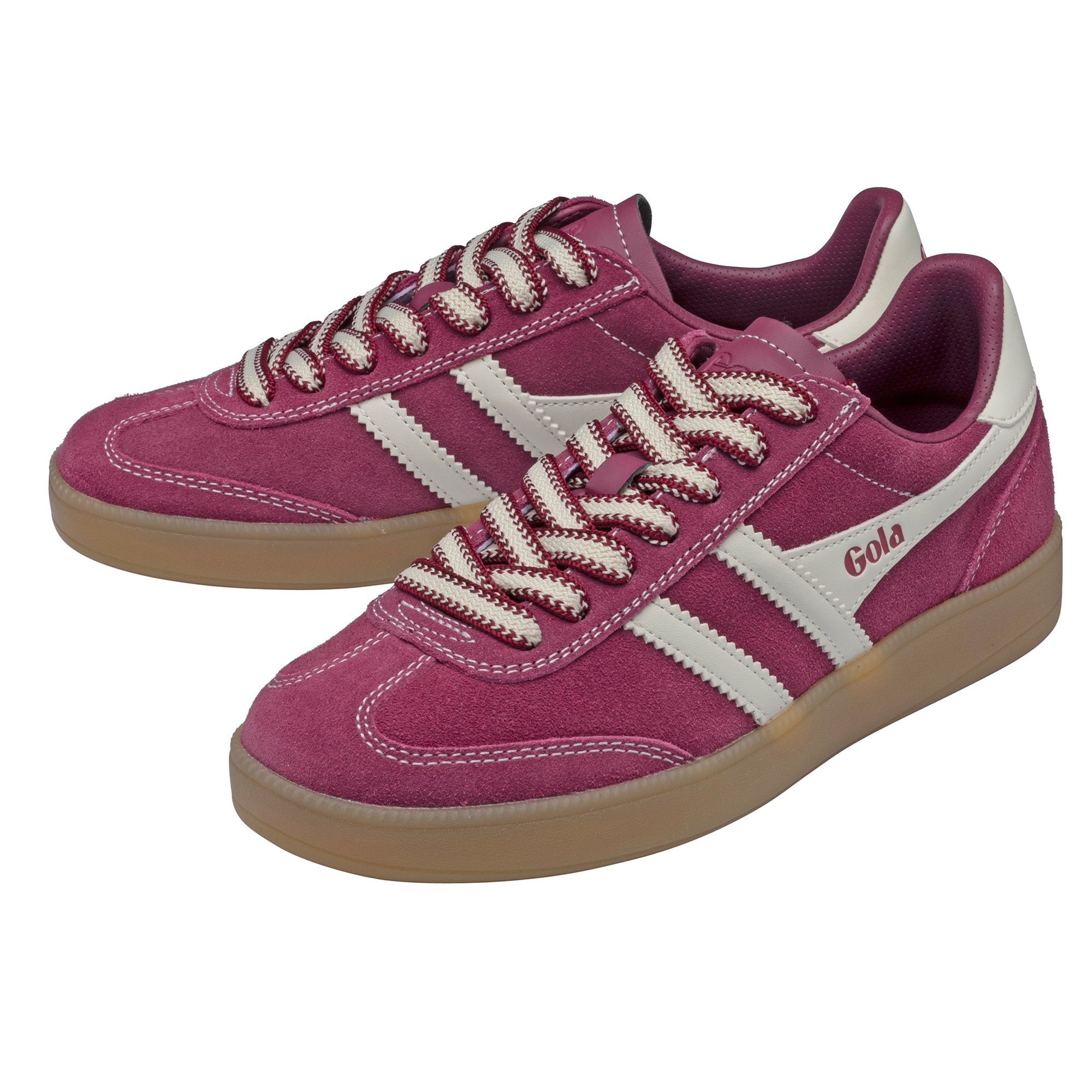 Gola Women's Viper 78 Trainer In Cerise/Off White/Gum M