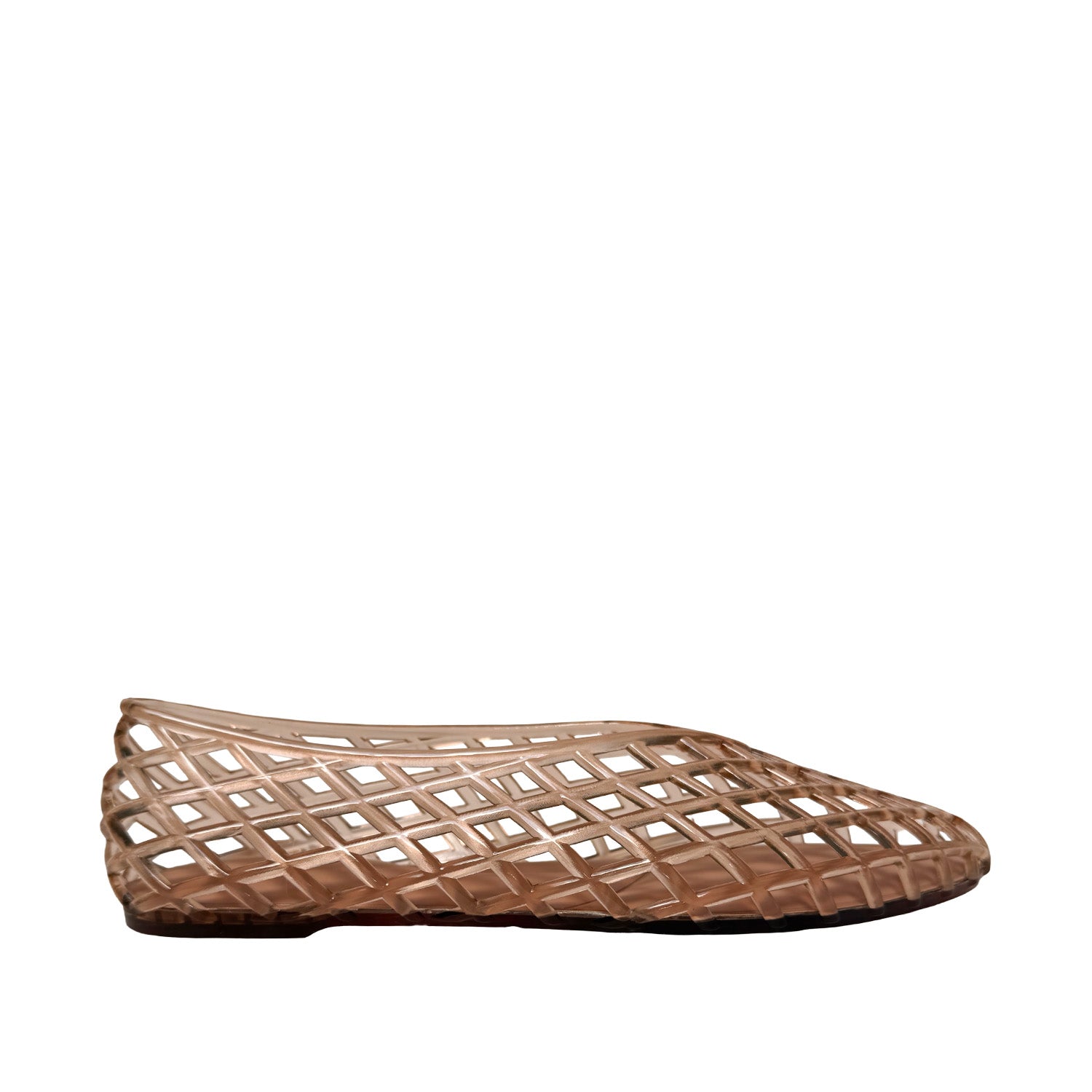 Grahame James Women's Geneva Jelly Flat in Champagne