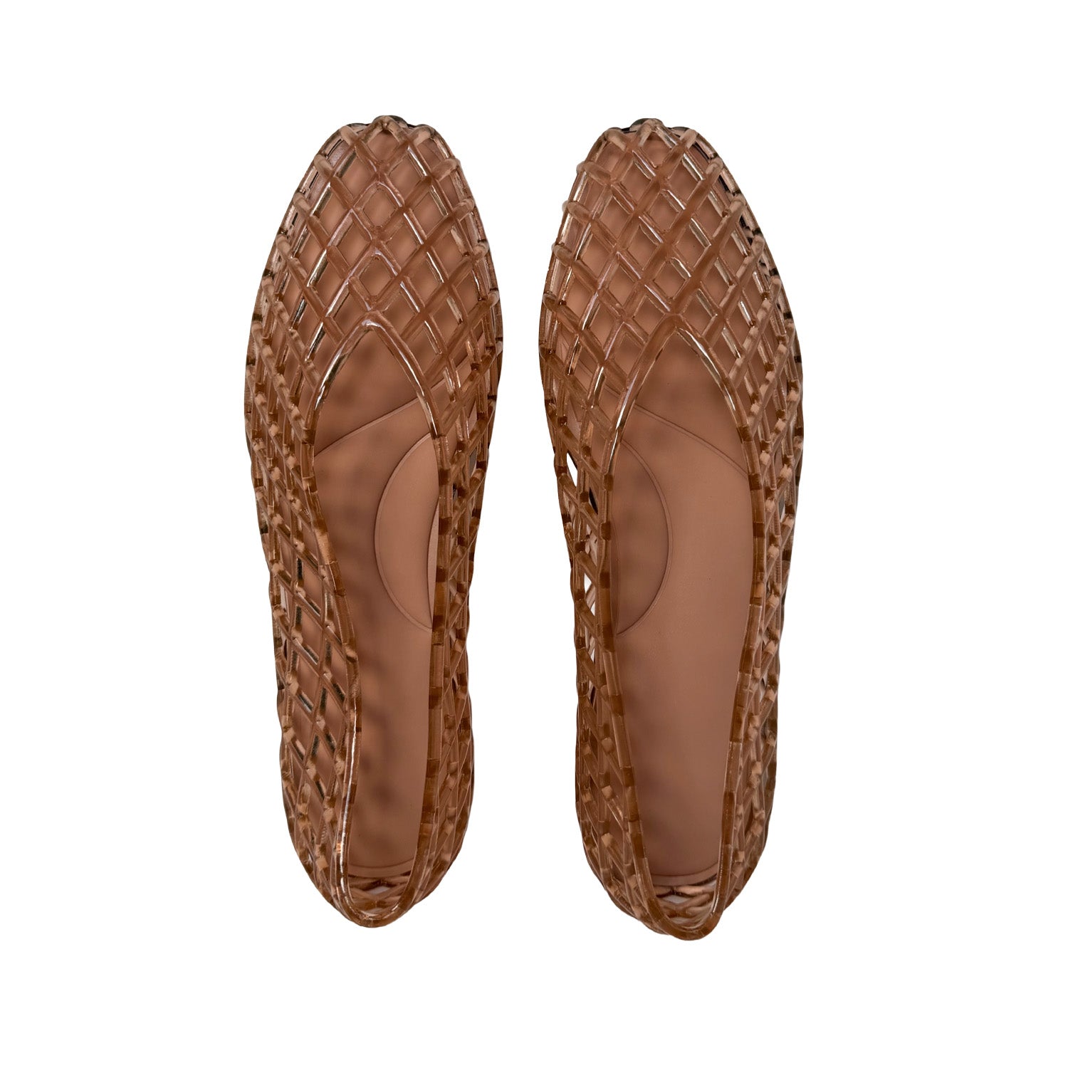 Grahame James Women's Geneva Jelly Flat in Champagne