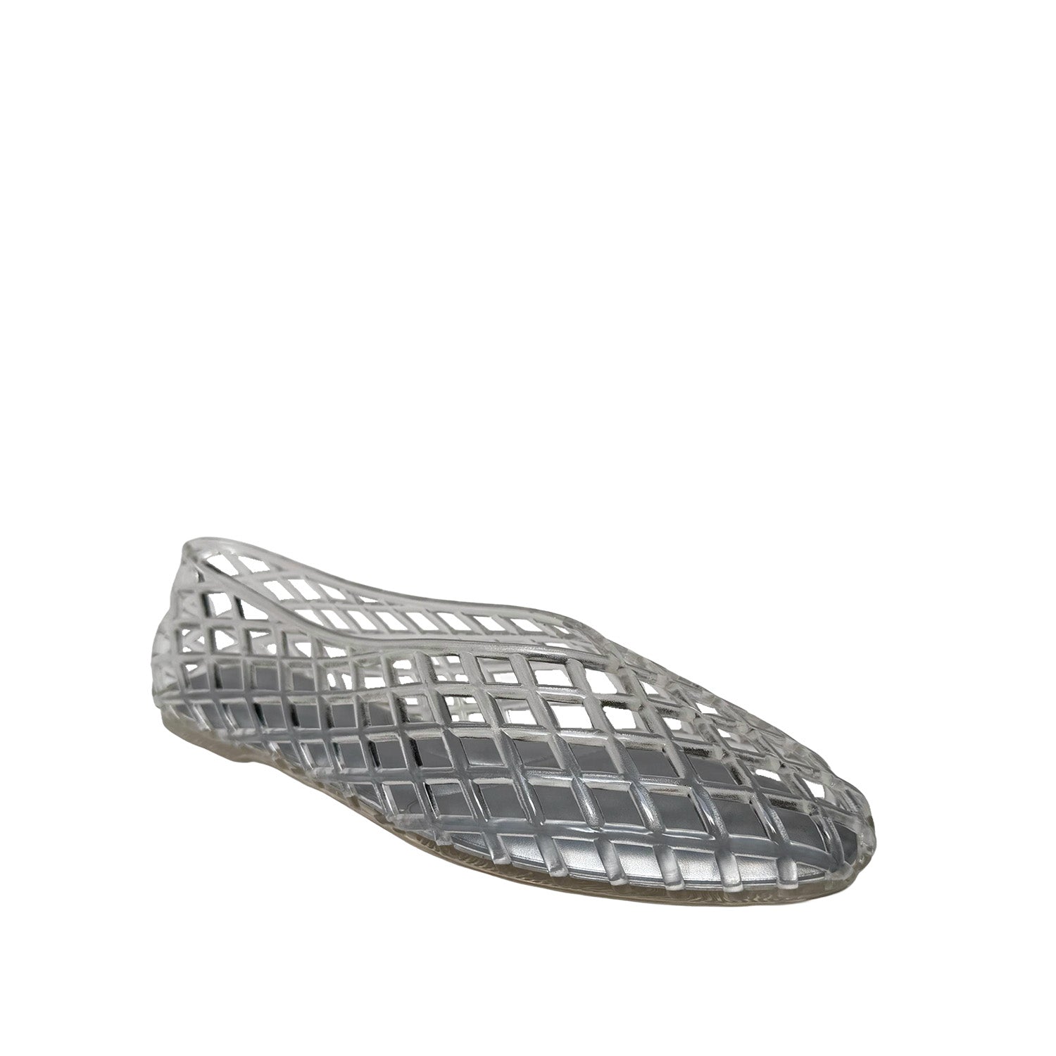 Grahame James Women's Geneva Jelly Flat in Transparent