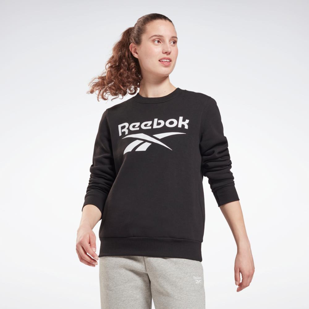 Sweat-shirt polaire Reebok Ri Bl pour femme, noir, modèle standard.