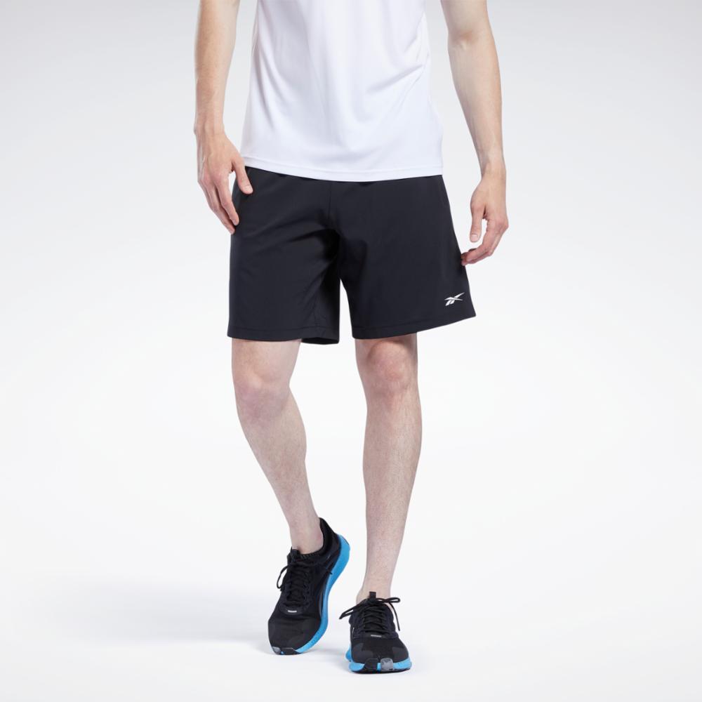 Reebok Apparel  Men's Workout Ready Shorts Reebok Training App Men Black Reg