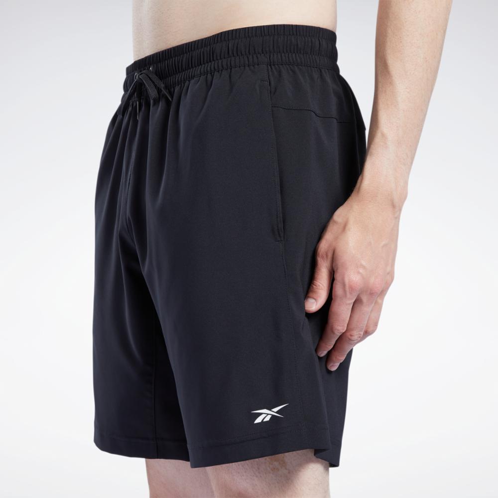 Reebok Apparel  Men's Workout Ready Shorts Reebok Training App Men Black Reg