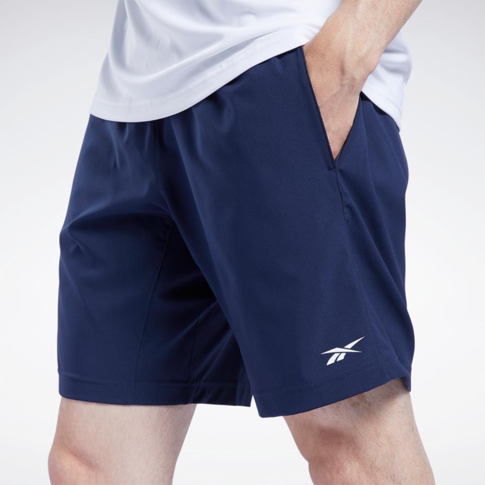 Reebok Apparel  Men's Workout Ready Shorts Reebok Training App Men Blue Reg