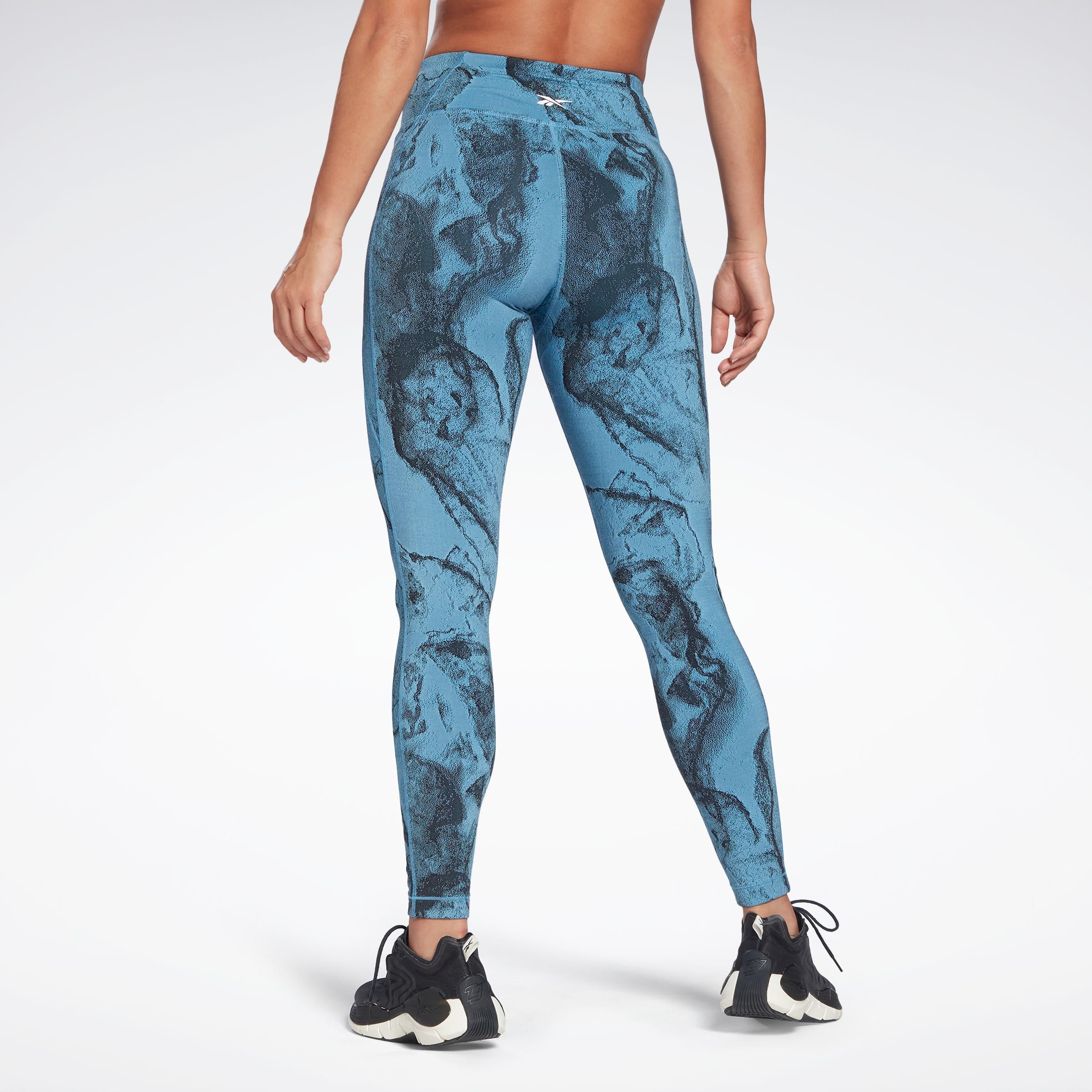 Reebok Apparel  Women's Ts Lux Tight- Jacqu Reebok Training App Women Blue Reg
