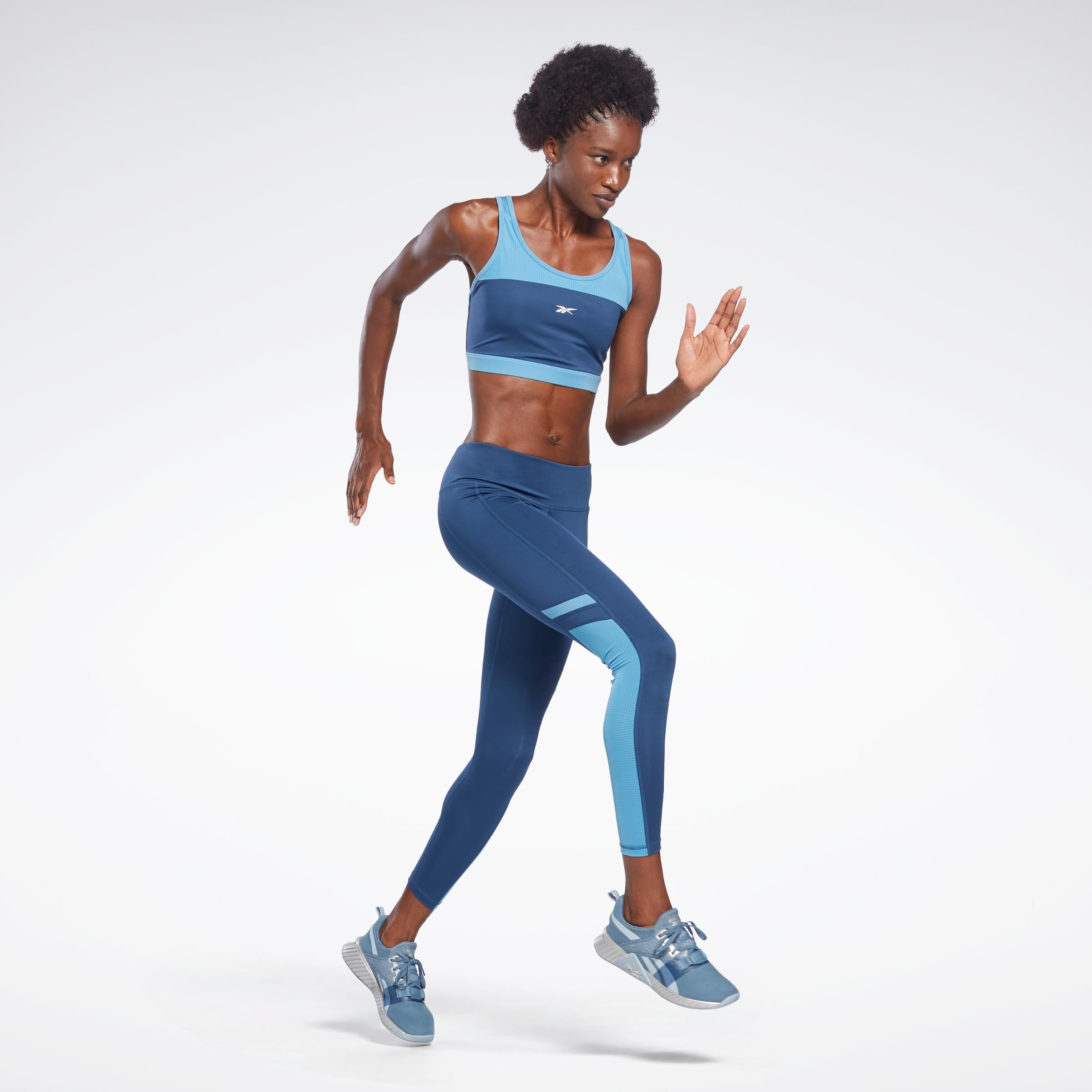 Reebok Apparel  Women's Wor Mesh Tight Reebok Training App Women Blue Reg