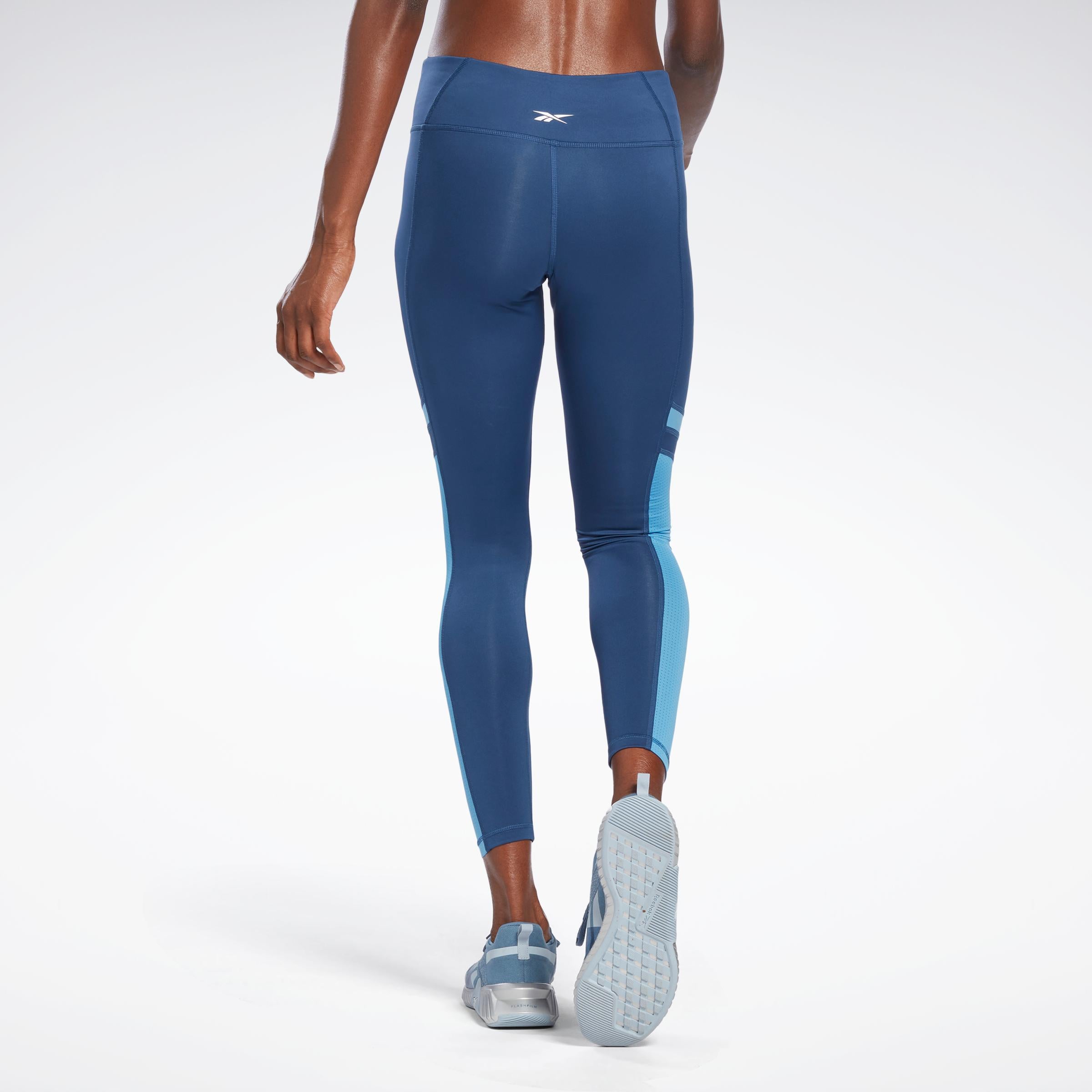 Reebok Apparel  Women's Wor Mesh Tight Reebok Training App Women Blue Reg