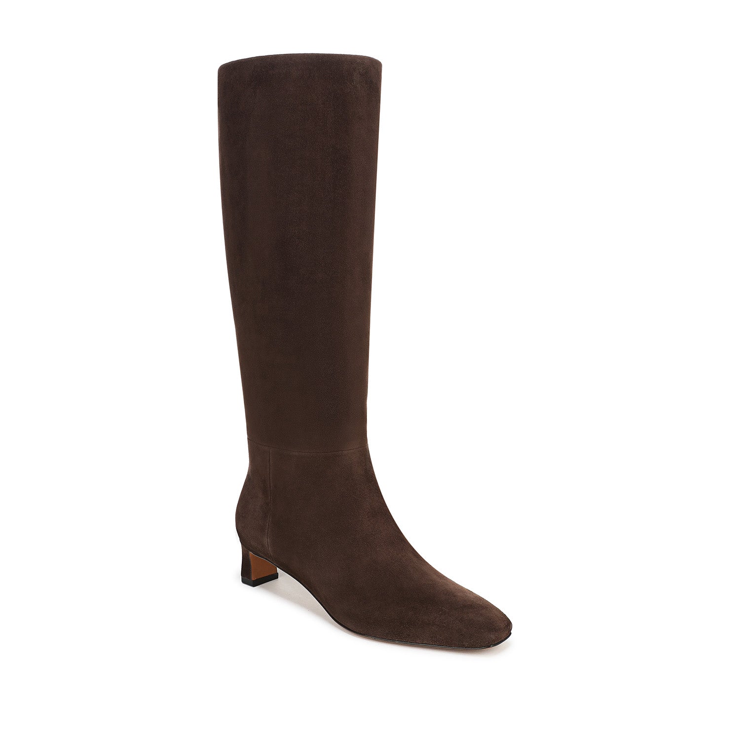 Vince. Bottes hautes Harlan pour femmes, mollet large, couleur marron cacao
