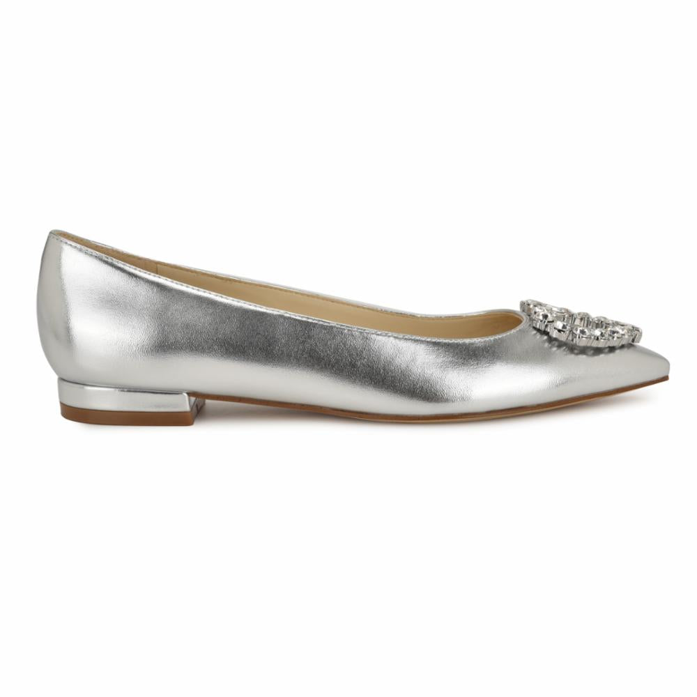 Nine West Women's Hearts3 Argent M