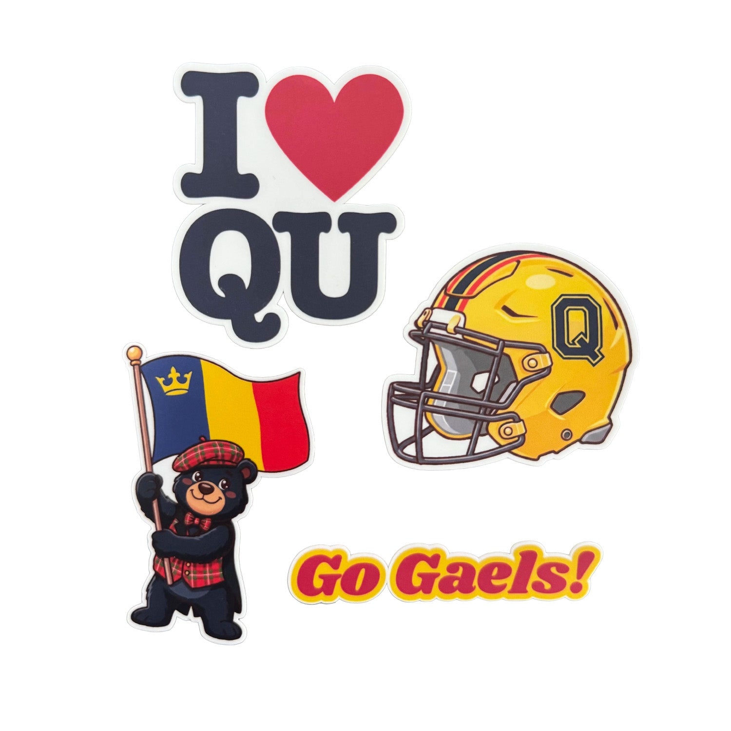 heel boy QU Sticker Pack of 4