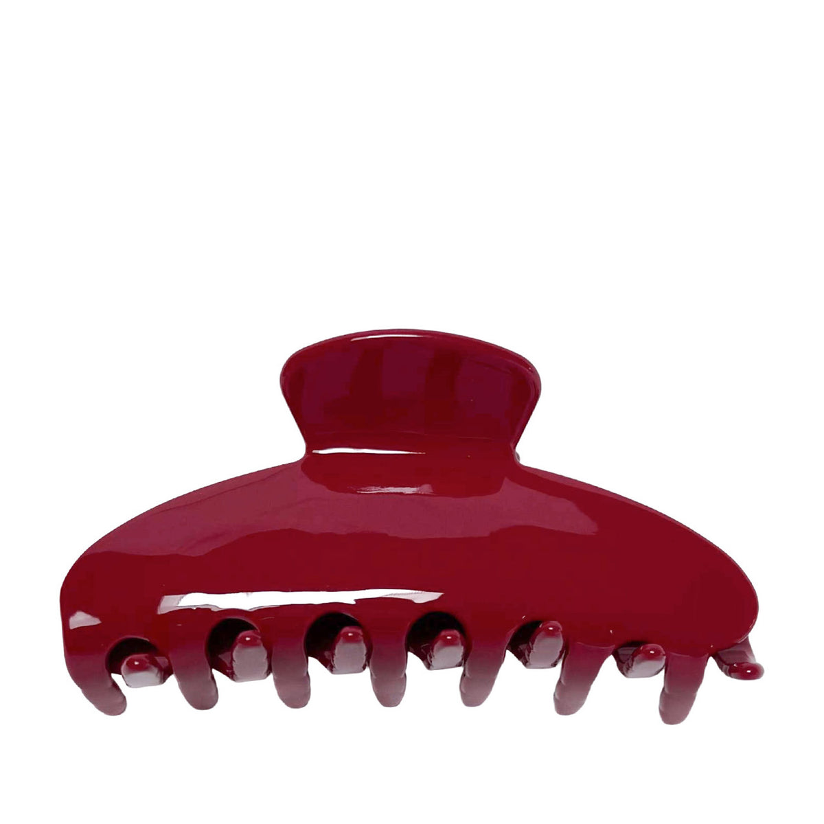 heel boy Women's Half Moon Claw Clip in Cherry Red