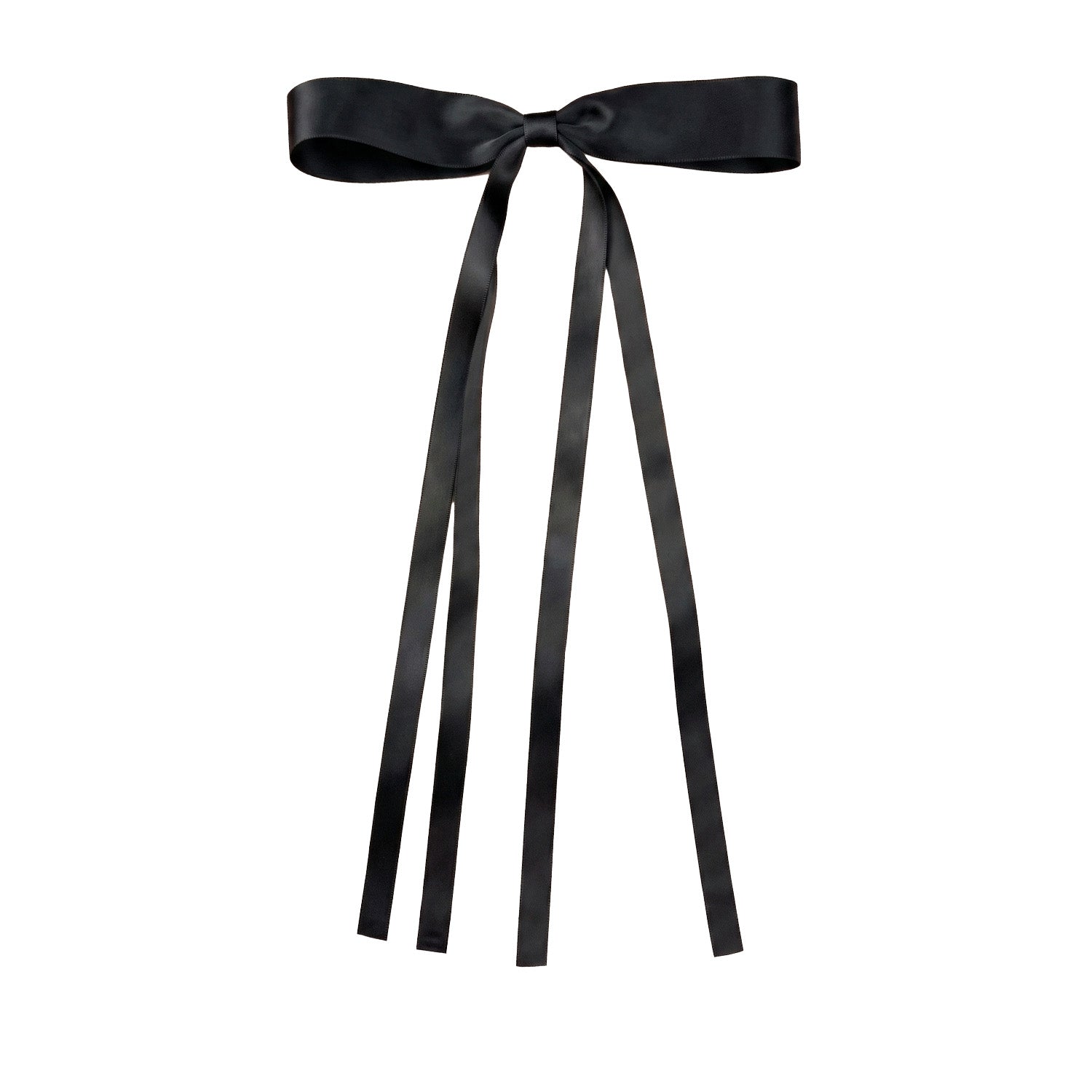 heel boy Women's Long Hair Bow Clip in Black