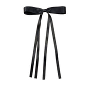 heel boy Women's Long Hair Bow Clip in Black