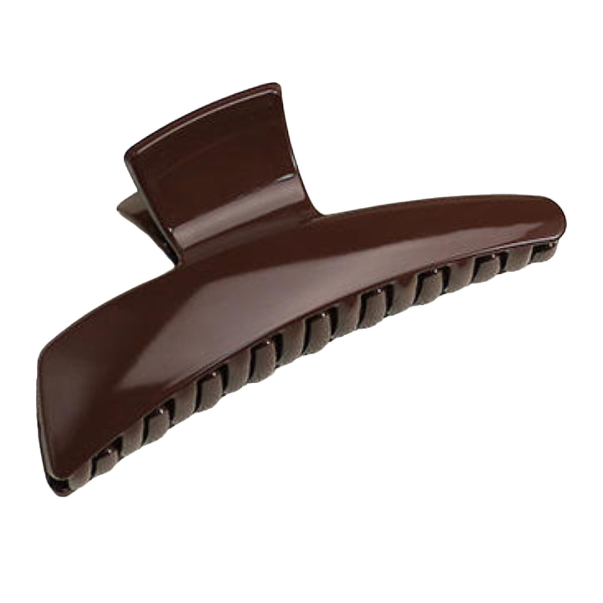 heel boy Asymmetrical Claw Clip in Brown