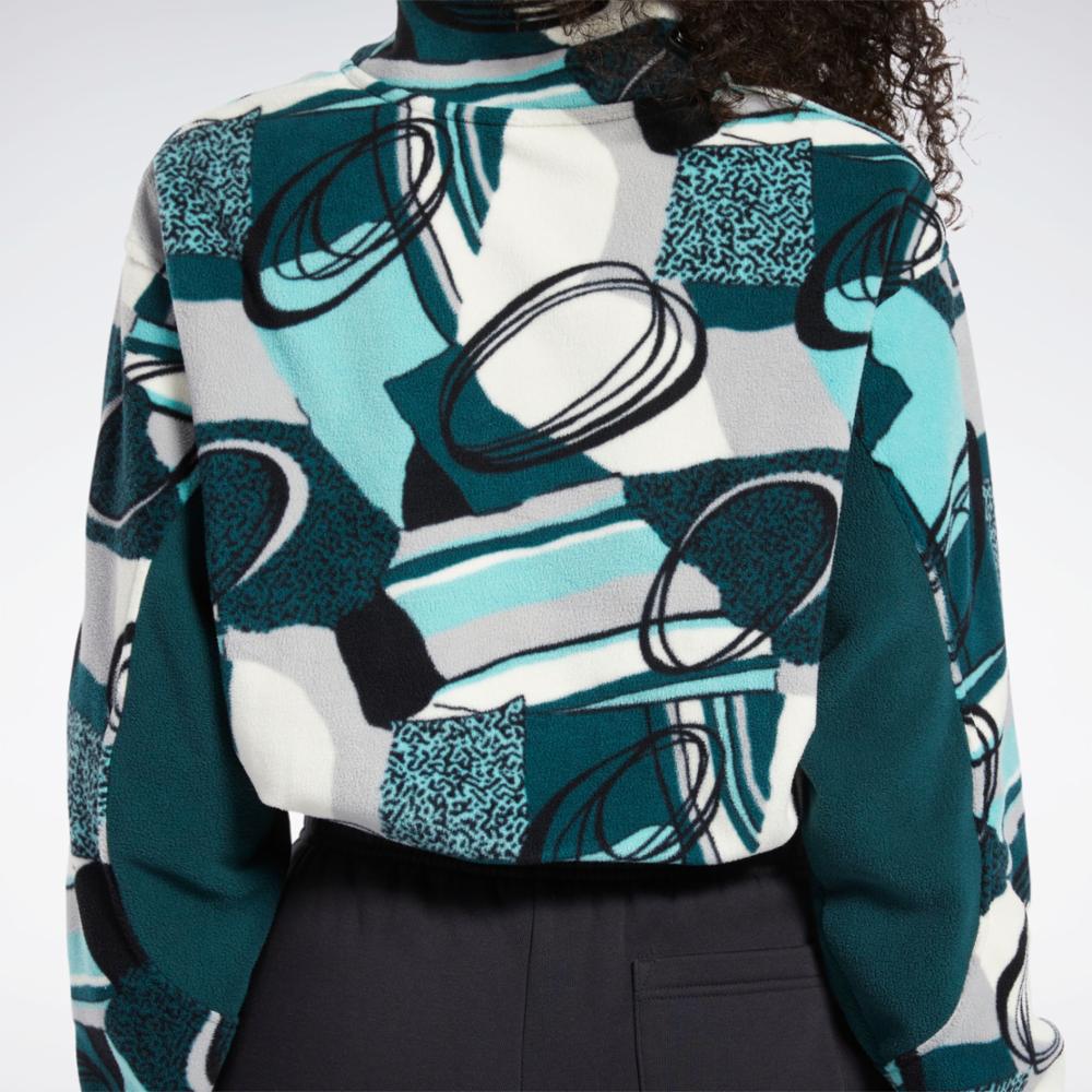 Reebok Apparel  Women's Cl Winter Aop Hz Reebok Classics App Women Blue Reg