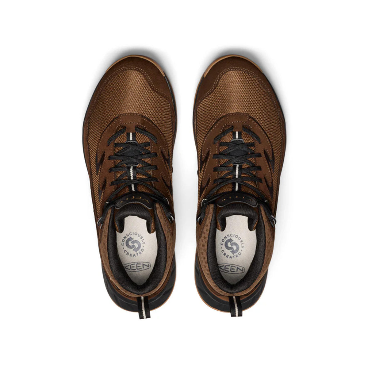 Keen Men's Hightrail Mid Wp in Dark Earth/Oak Buff,