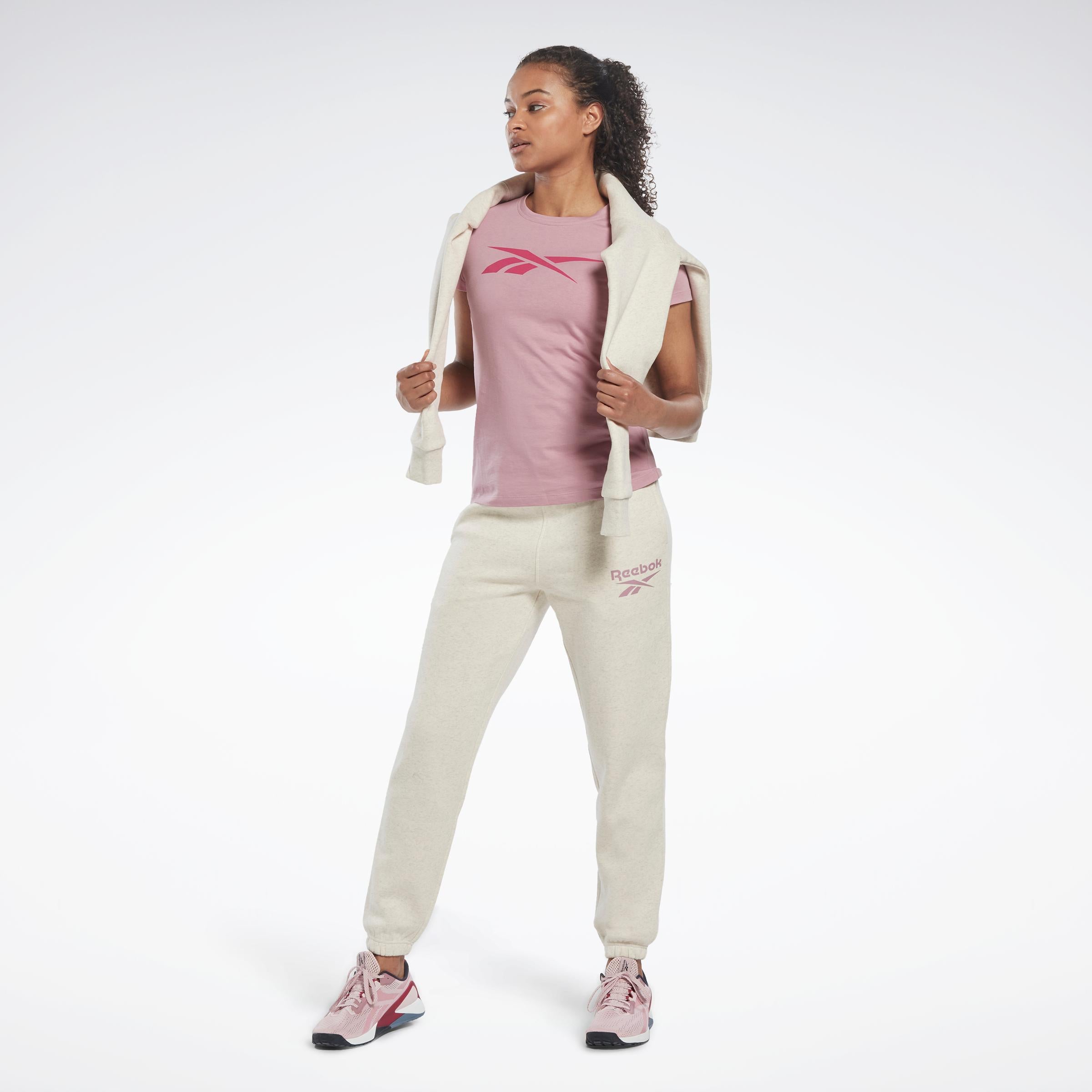 Reebok Apparel  Women's Ri Bl Fleece Pant Reebok Training App Women White Reg
