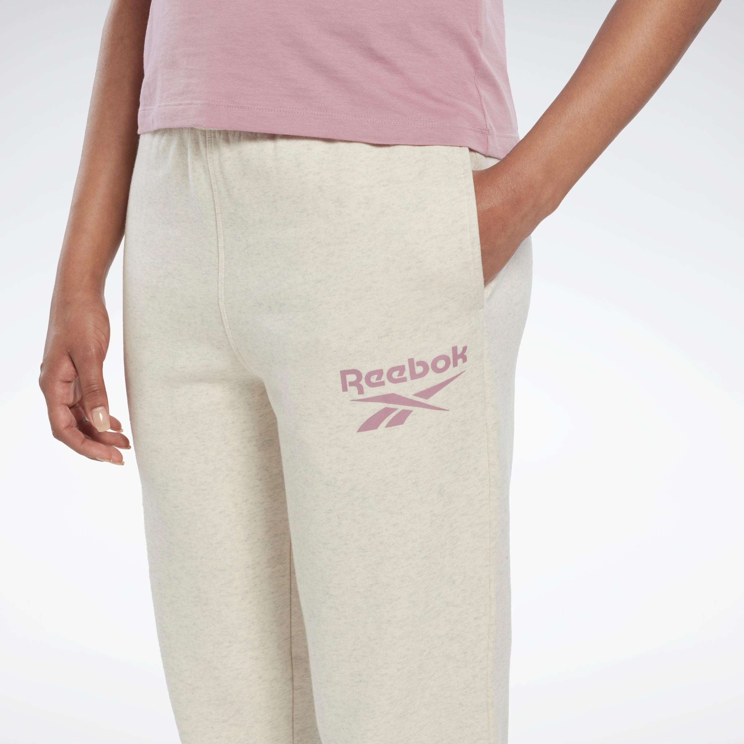 Reebok Apparel  Women's Ri Bl Fleece Pant Reebok Training App Women White Reg