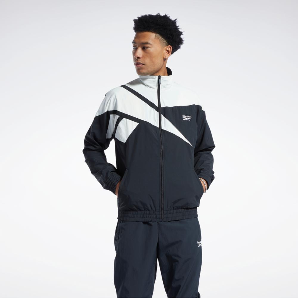 Reebok Apparel  Men's Cl F Fr Tracktop Zia Nghblk/Nghblk Reg