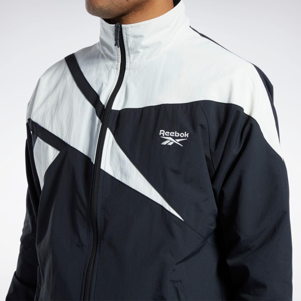 Reebok Apparel  Men's Cl F Fr Tracktop Zia Nghblk/Nghblk Reg