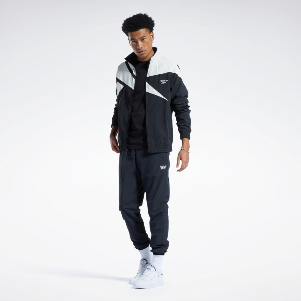 Reebok Apparel  Men's Cl F Fr Tracktop Zia Nghblk/Nghblk Reg