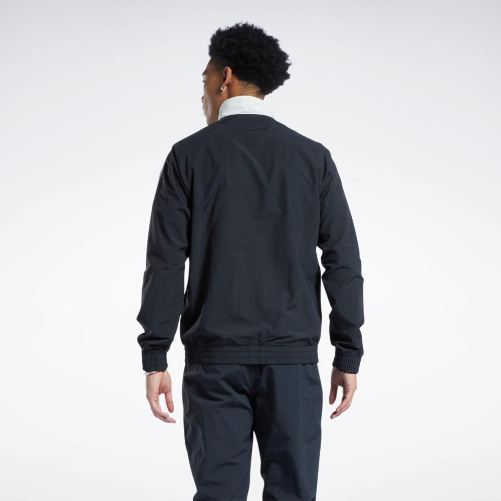 Reebok Apparel  Men's Cl F Fr Tracktop Zia Nghblk/Nghblk Reg