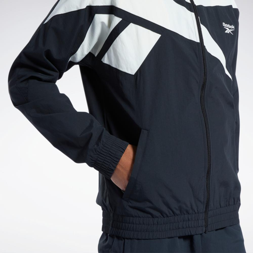 Reebok Apparel  Men's Cl F Fr Tracktop Zia Nghblk/Nghblk Reg